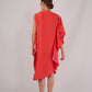 Vestido RENNES reversible naranja-coral